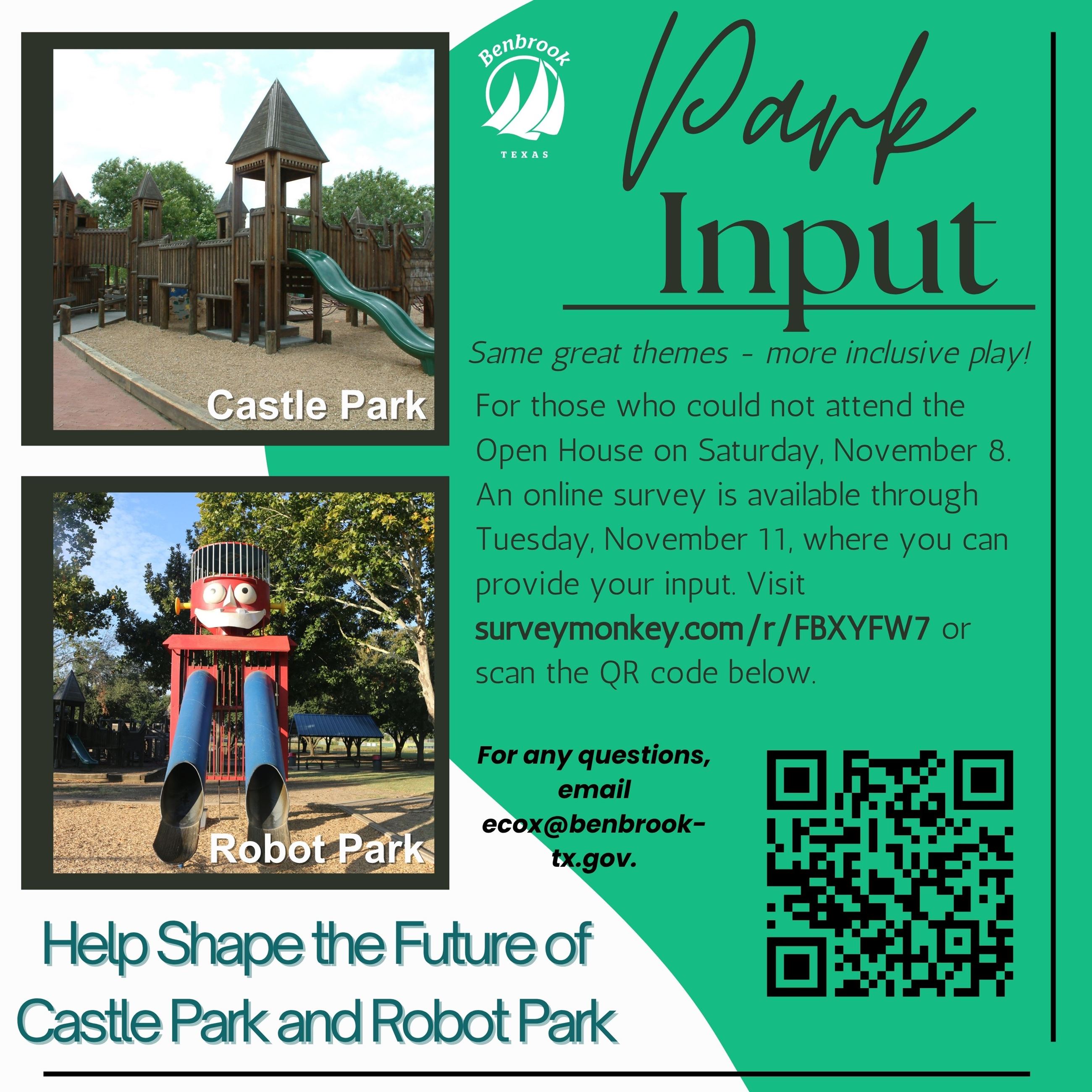 2025 Parks Park Open House Survey (30 x 30 in)