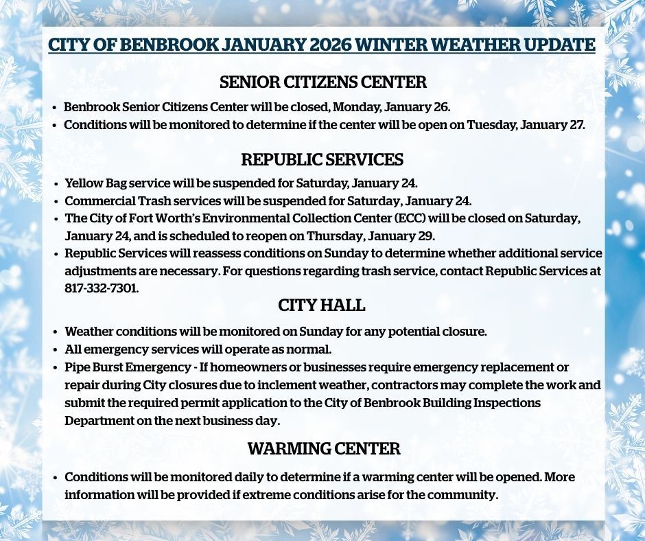 Winter Weather Update Jan 2026