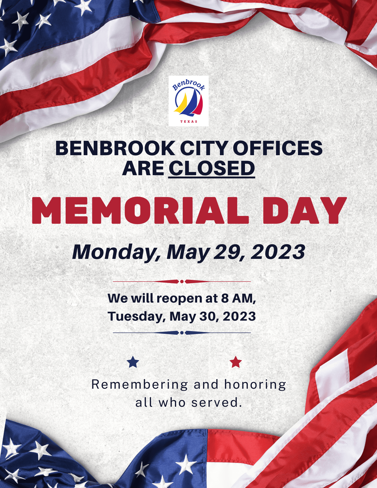 2023-05-30 Memorial Day Flyer