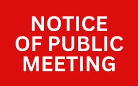 Notice of Public Meeting