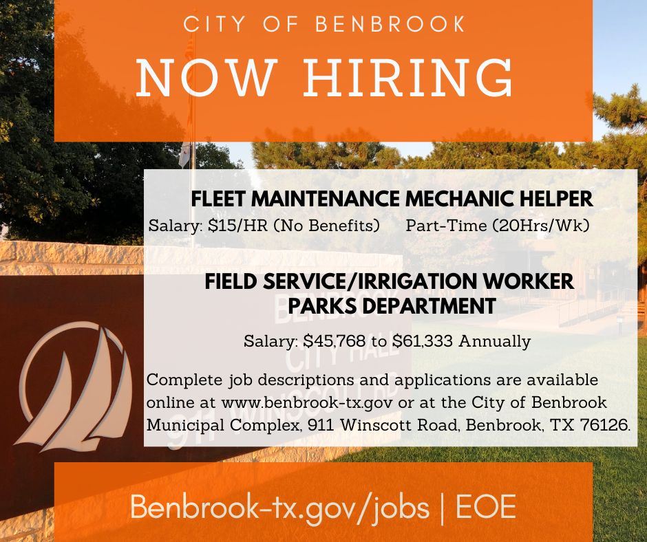 FLEET MAINTENANCE MECHANIC HELPER and Parks Position
