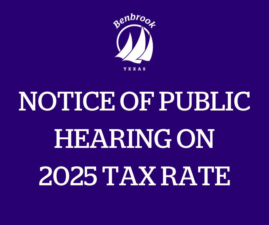 Notice of public hearing on 2025 tax rate
