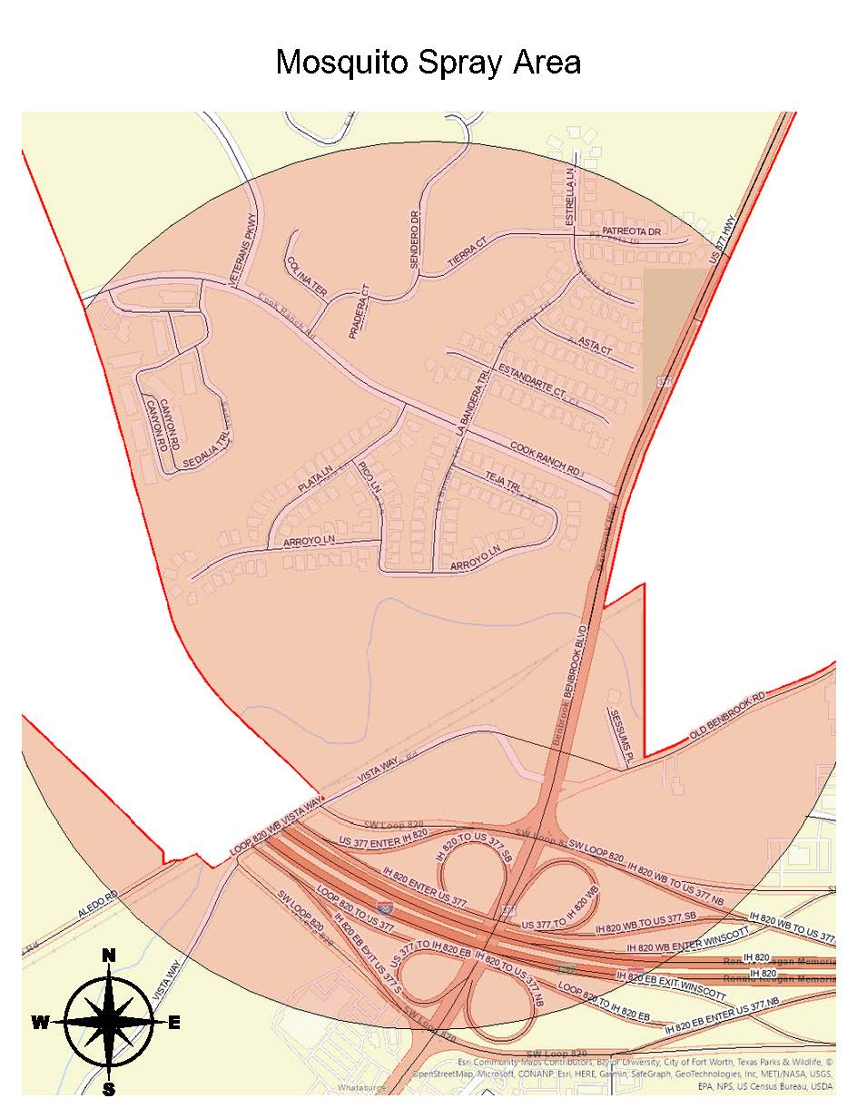 Arroyo Mosquito Spray Area